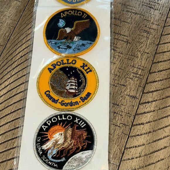 Kennedy Spaceport 🚀 🌎 USA 🇺🇸 Apollo Mission Patches NASA Made in USA 🇺🇸 RARE 80s - Picture 9 of 17